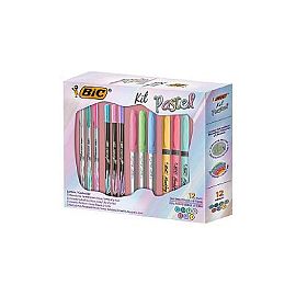 KIT BIC PASTEL  X 12 PIEZAS  (9708191)