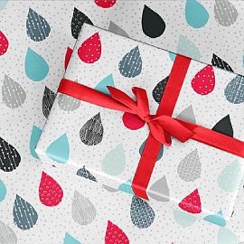 PAPEL DE REGALO CARPEL 70 X 100 CM (06002) GOTITAS