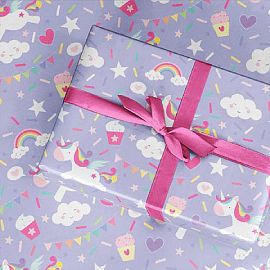 PAPEL DE REGALO CARPEL 70 X 100 CM (06014) UNICORNIO