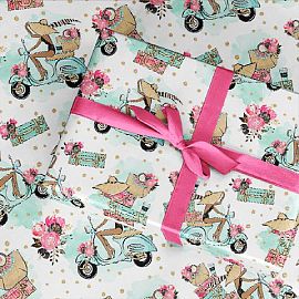 PAPEL DE REGALO CARPEL 70 X 100 CM (06021) MOTO