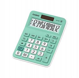 CALCULADORA CASIO DE ESCRITORIO MX-12B VERDE 12 DIGITOS