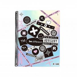 CUADERNO MOOVING 29/7 T. FLEX. X 80 HJS. RAYADO GLR PWR