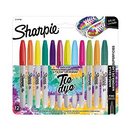 MARCADOR SHARPIE TIE DYE FINOS BLISTER X 12 COLORES (2174195)