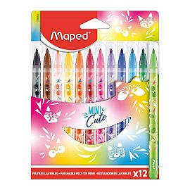 MARCADOR MAPED MINI CUTE  X 12 COLORES (845404)