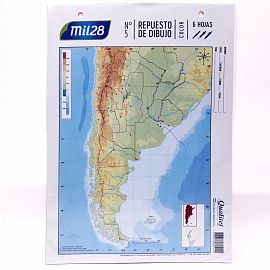 REPUESTO DE DIBUJO 1028 NRO.5 COLOR X 6 HJS.