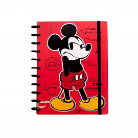 CUADERNO MOOVING LOOPS MICKEY CARTA X 80 HJS RAYADO (1711121)