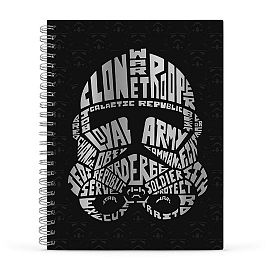 CUADERNO MOOVING 29/7 T. DURA X  96 HJS RAYADO STAR WARS