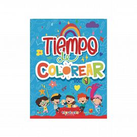 LIBRO TRIPULANTE P/ COLOREAR TIEMPO DE COLOREAR VOL 1  X 64 PGS.