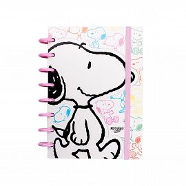 CUADERNO MOOVING LOOPS SNOOPY A5 X 80 HJS RAYADO (1721134)