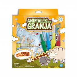 SET 87 SOPLADORES SPRAY ANIMALES DE LA GRANJA (3425)