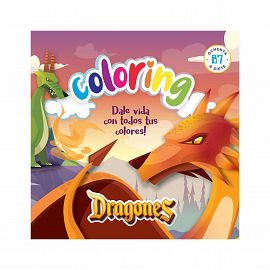 LIBRO P/PINTAR 87 COLORING DRAGONES (0477)