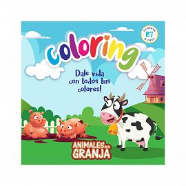 LIBRO P/PINTAR 87 COLORING ANIMALES DE LA GRANJA (3807)