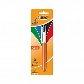 BOLIGRAFO BIC 4 COLORES CLASICOS FINE (0.8MM)