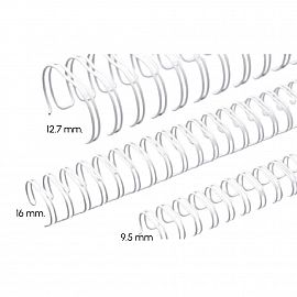 ALAMBRE P/ENCUADERNACION RENZ DOBLE ANILLO A4 DE 9.5 MM. BLANCO