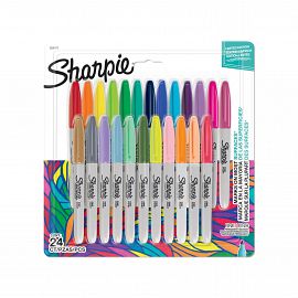 MARCADOR SHARPIE PERMANENTE FINO HOLYDAY BLISTER  X 24 PZAS. (2205177)