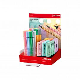 EXHIBIDOR DISPLAY PASTEL X 40 POINT 88 - 40 PEN 68 - 15 BOSS PASTEL (3825)