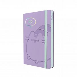 CUADERNO MOOVING NOTES PUSHEEN A5  X 80 HJS RAYADO (1246207)