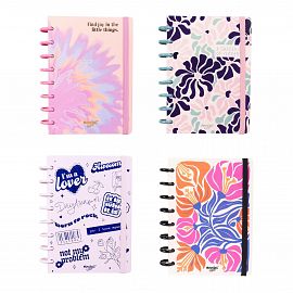 CUADERNO MOOVING LOOPS SURTIDOS A5 X 80 HJS RAYADO (1721132)
