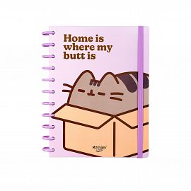 CUADERNO MOOVING LOOPS PUSHEEN CARTA X 80 HJS RAYADO (1711207)