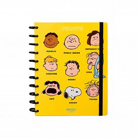 CUADERNO MOOVING LOOPS SNOOPY CARTA X 80 HJS RAYADO (1711134)