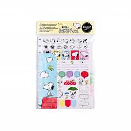 SET REPUESTOS P/CUADERNO MOOVING LOOPS SNOOPY A5 (1724134)