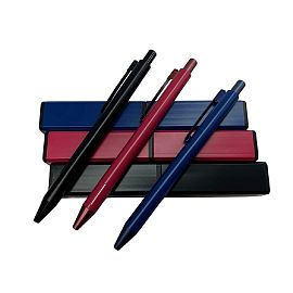 BOLIGRAFO CONSUL ALUMINIO RT 0201 TINTA NEGRA COLORES SURTIDOS (REP PK)