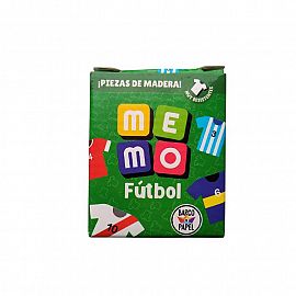MEMOTEST BARCO DE PAPEL PIEZAS DE MADERA FUTBOL