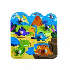 MIS PRIMEROS ENCASTRES BARCO DE PAPEL DINOS