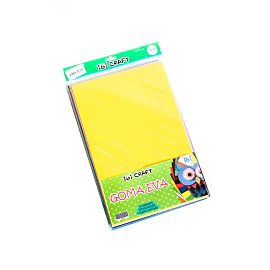GOMA EVA IBICO GLITTER PASTEL A4 X 10 HJS. X 5 COLORES SURTIDOS