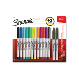 MARCADOR SHARPIE ULTRAFINO BLISTER X 12 COLORES + 2 FINO (2136241)