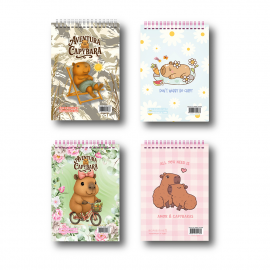 BLOCK C/ESPIRAL PUNTO CERO A6 CAPYBARA X 60 HJS. LISO (3503)