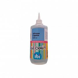 ADHESIVO IBI CRAFT SILICONA LIQUIDA 500 ML (040056)
