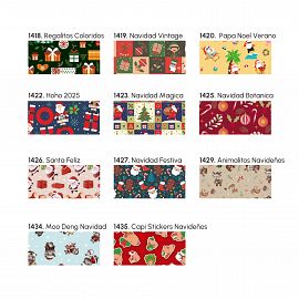 PAPEL AFICHE MATE MURESCO NAVIDEÑO V/MODELOS