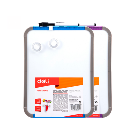 PIZARRA BLANCA DELI CON MARCADOR E IMANES 29.7 X 21.6 CM (E39154)