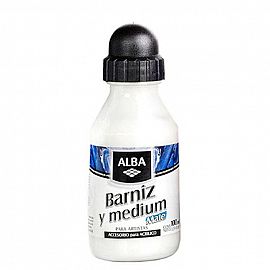 BARNIZ Y MEDIUM ALBA MATE X 100 ML.