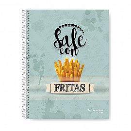 CUADERNO MIS APUNTES CITAS 29/7 X 120 HJS. RAYADO (920221)