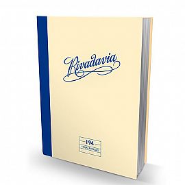 CUADERNO RIVADAVIA T.CARTON X 194 HJS. RAYADO (352210)