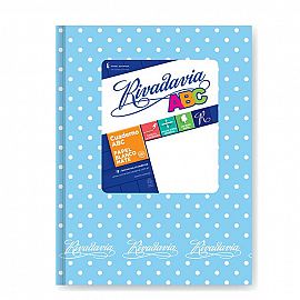 CUADERNO RIVADAVIA ABC LUNARES T.D. X 50 HJS. RAYADO V/COLORES