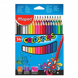 LAPICES DE COLORES MAPED COLOR PEPS X 36 LARGOS (832017)