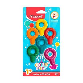 LAPICES DE CERA MAPED BABY X  6 COLORES (863806)