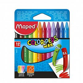 LAPICES DE CERA MAPED X 12 COLORES (861011)