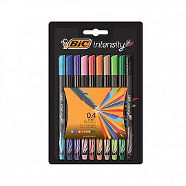 MICROFIBRA BIC INTENSITY BLISTER X 10 SURTIDO (10076)